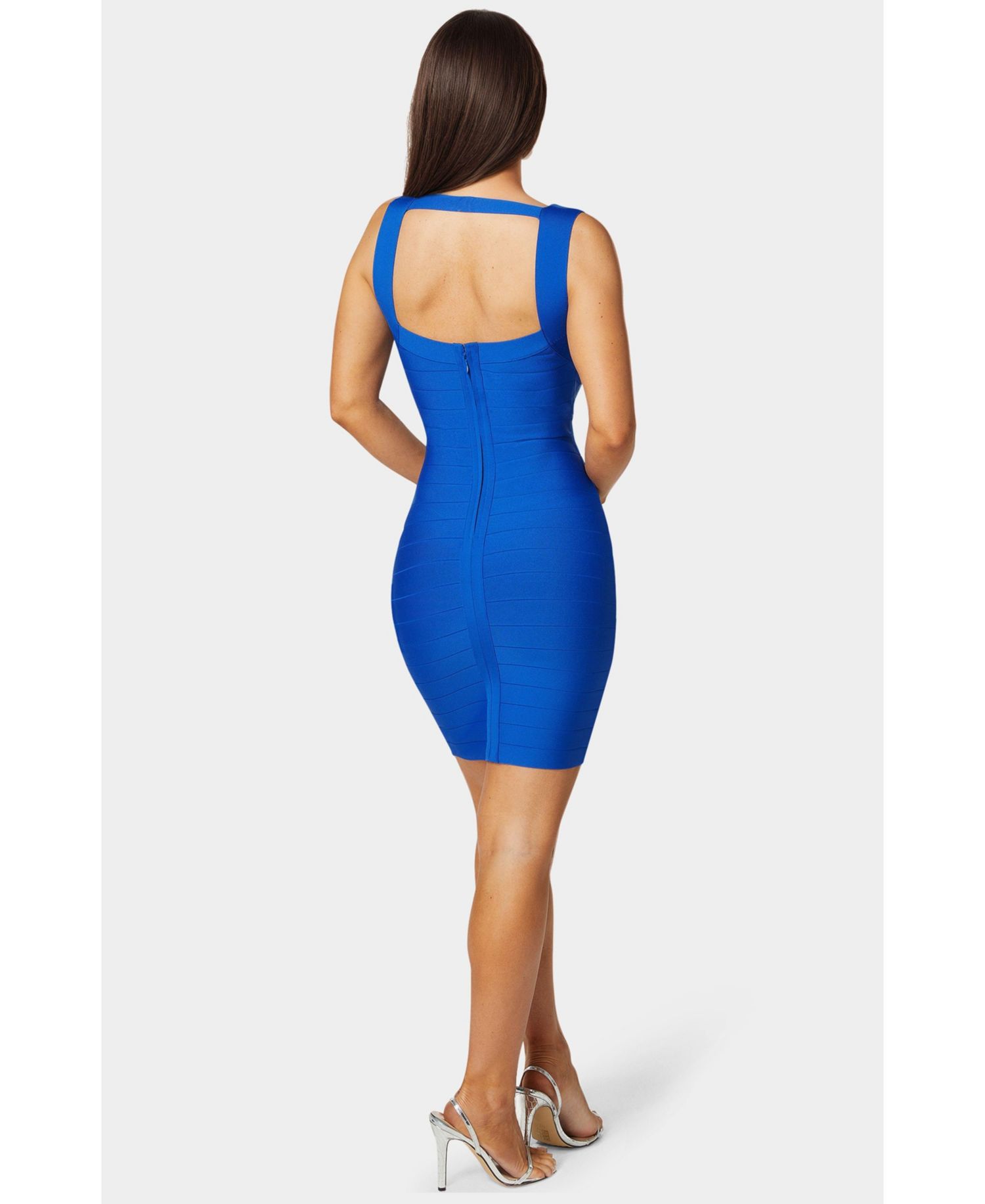 Women's Open Back Bandage Short Dress