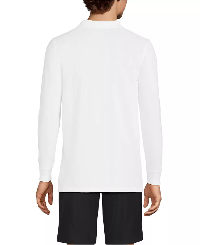 Men's Long Sleeve Mesh Polo Shirt - thumbnail 2