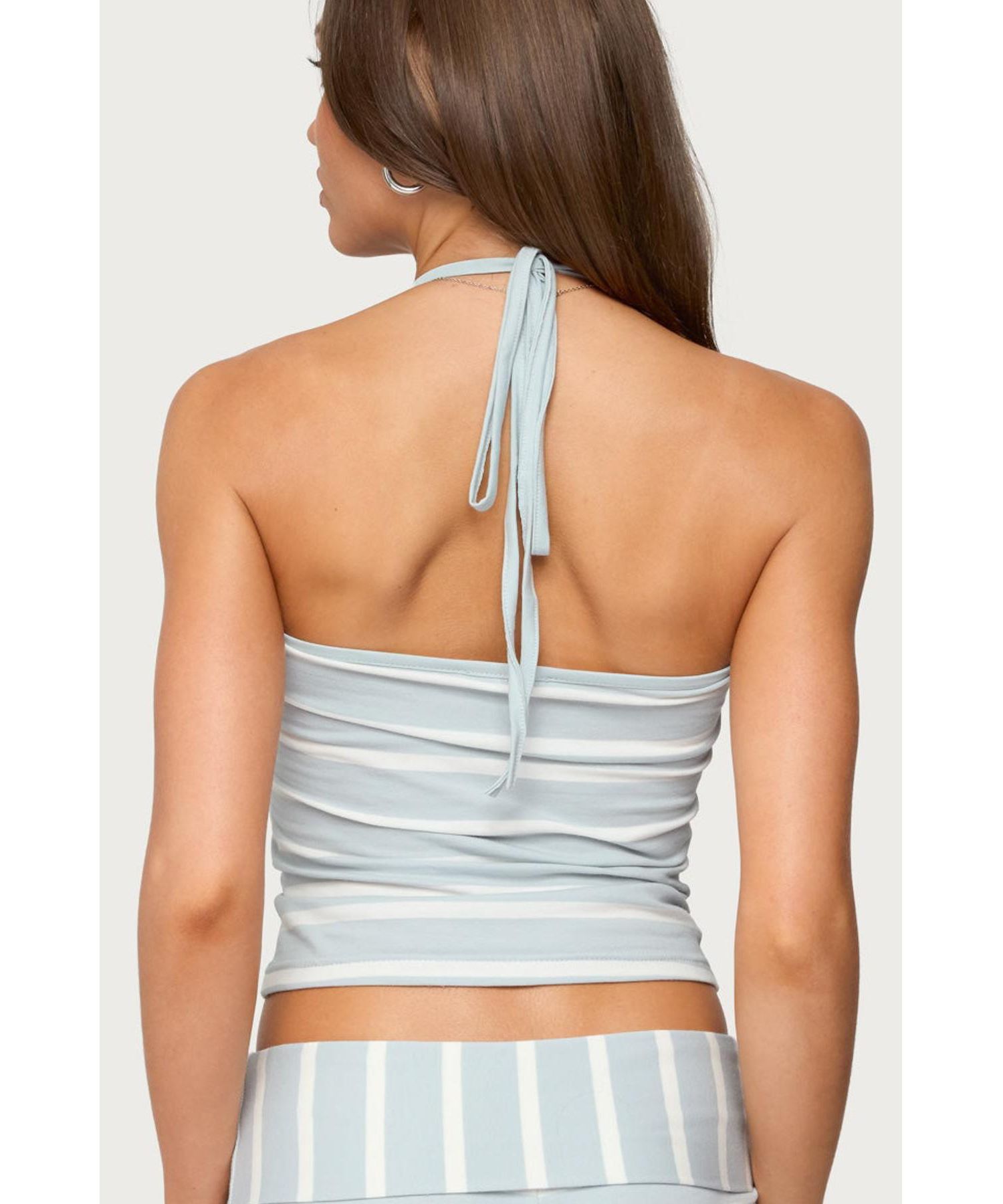 Women's Lorenza Striped Halter Top