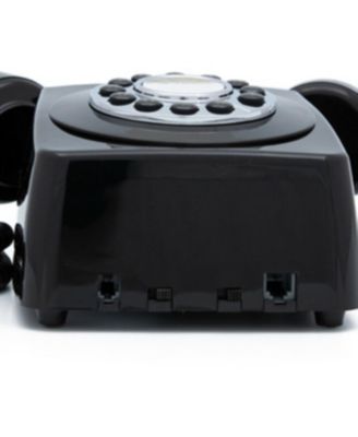 Retro GPO746WBLK 746 Wall Mount Push Button Telephone - Black