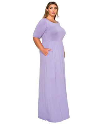 Plus Size Eva Pocket Maxi Dress