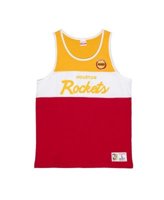 Мужская красная майка Houston Rockets Hardwood Classics от Mitchell & Ness красного цвета