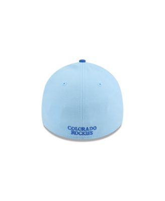 Men's Light Blue/Blue Colorado Rockies 2025 Fourth of July 39THIRTY Flex Hat