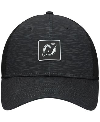 Женская черная шляпа дальнобойщика Fanatics New Jersey Devils Authentic Pro с регулируемой длиной