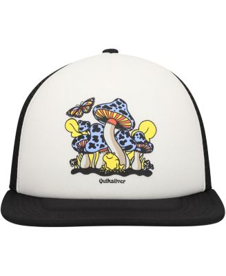 Men's White/Black Tripson Trucker Snapback Hat