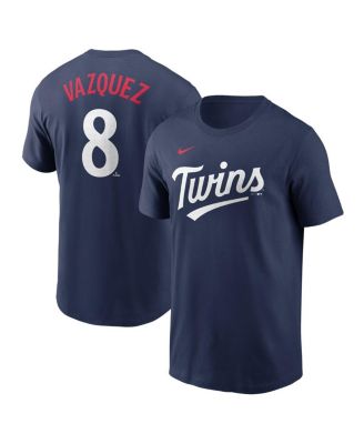 Nike - Men's Christian Vazquez Navy Minnesota Twins Fuse Name Number T-Shirt