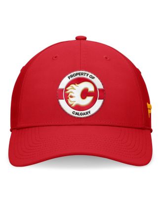 Men's Red Calgary Flames Authentic Pro Training Camp Flex Hat