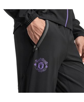 Men's Black Manchester United 2025/26 Tiro Vis Tech AEROREADY Travel Pants