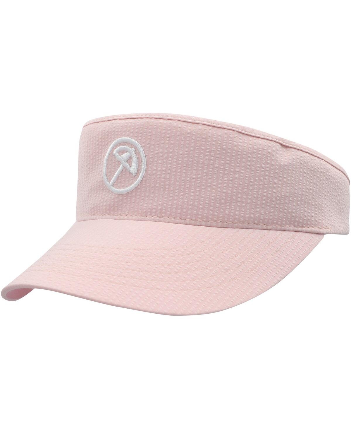 Women'sÂ Pink Arnold Palmer Invitational Seersucker Adjustable Visor Hat - Pink