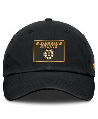 Men's Black Boston Bruins Authentic Pro Prime Adjustable Hat