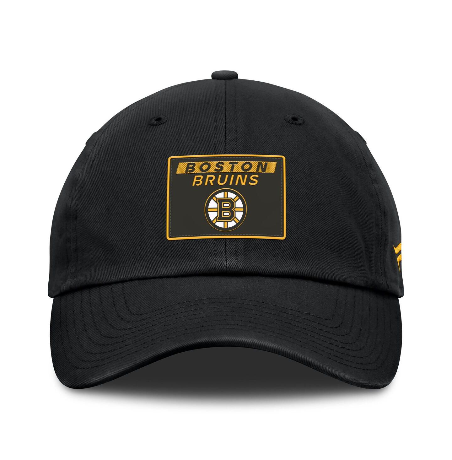 Мужская кепка Fanatics Black Boston Bruins Authentic Pro Prime Adjustable Hat — фото 2