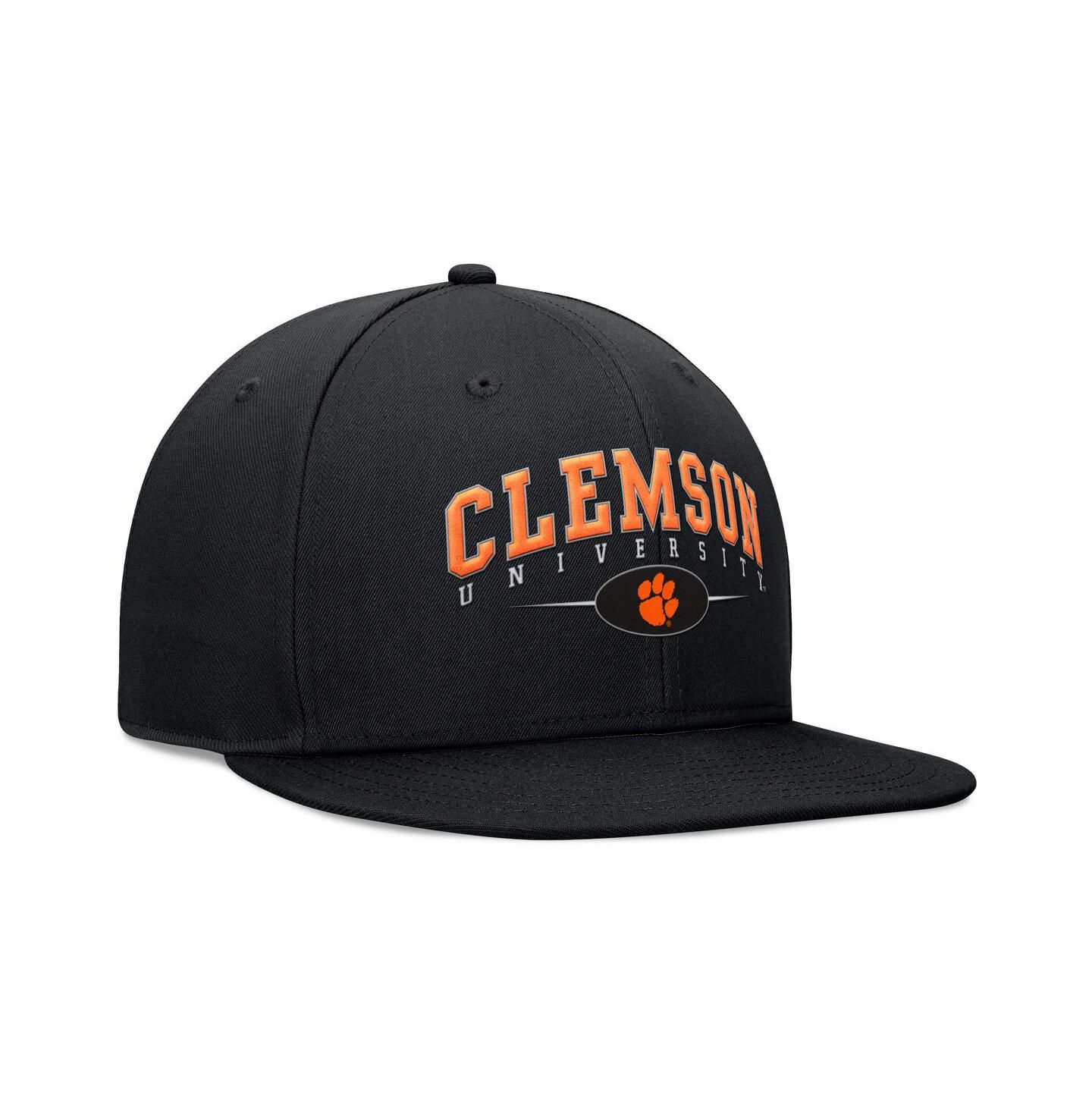 Мужская кепка Top of the World Black Clemson Tigers Bullpen Snapback Hat — фото 3