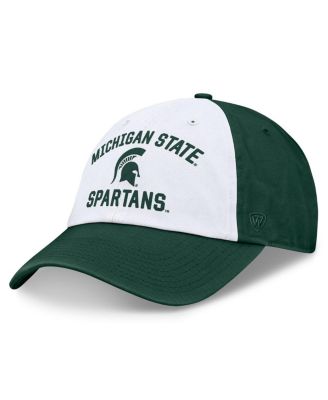 Men's White/Green Michigan State Spartans Heritage Weston Adjustable Hat