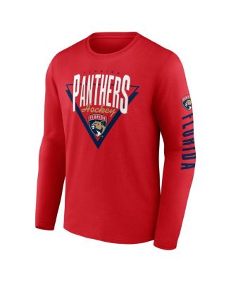 Мужская футболка с длинным рукавом Fanatics Red Florida Panthers с надписью 