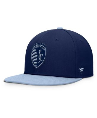 Men's Navy Sporting Kansas City Sitter Snapback Hat
