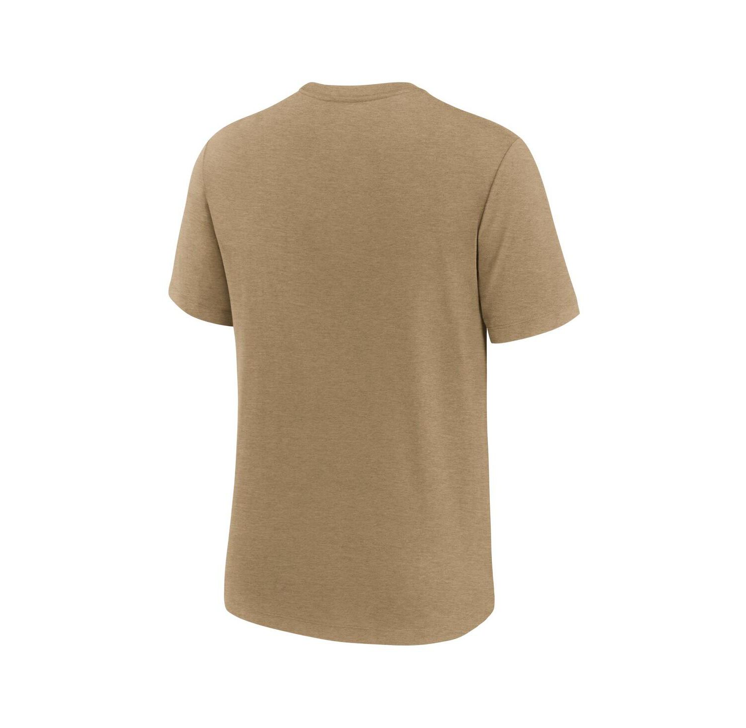Men's Heather Light Brown Florida State Seminoles Legacy Arch Tri-Blend T-Shirt