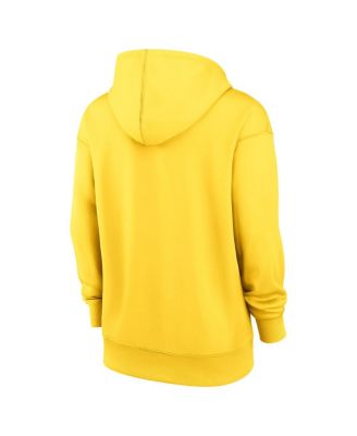 Women's Gold Boston Red Sox City Connect Authentic Collection Performance Pullover Hoodie