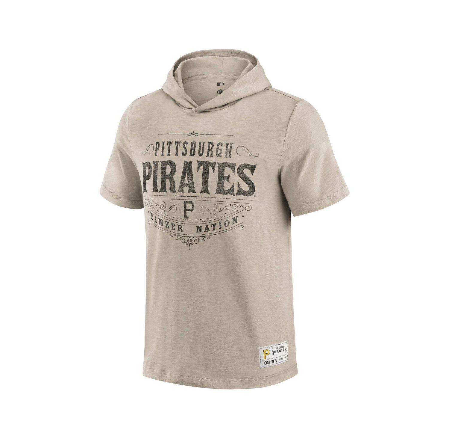 Darius Rucker Collection by Men's Tan Pittsburgh Pirates Hooded T-Shirt