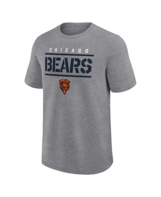 Спортивная мужская футболка с логотипом Heather Grey Chicago Bears высшего качества