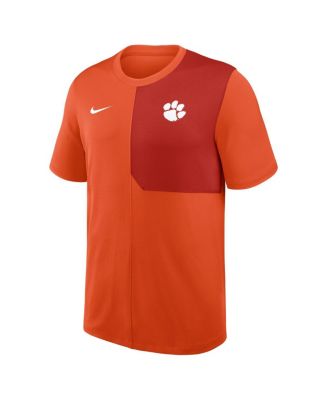 Men's Orange Clemson Tigers 2025 Sideline UV Performance Coach T-Shirt