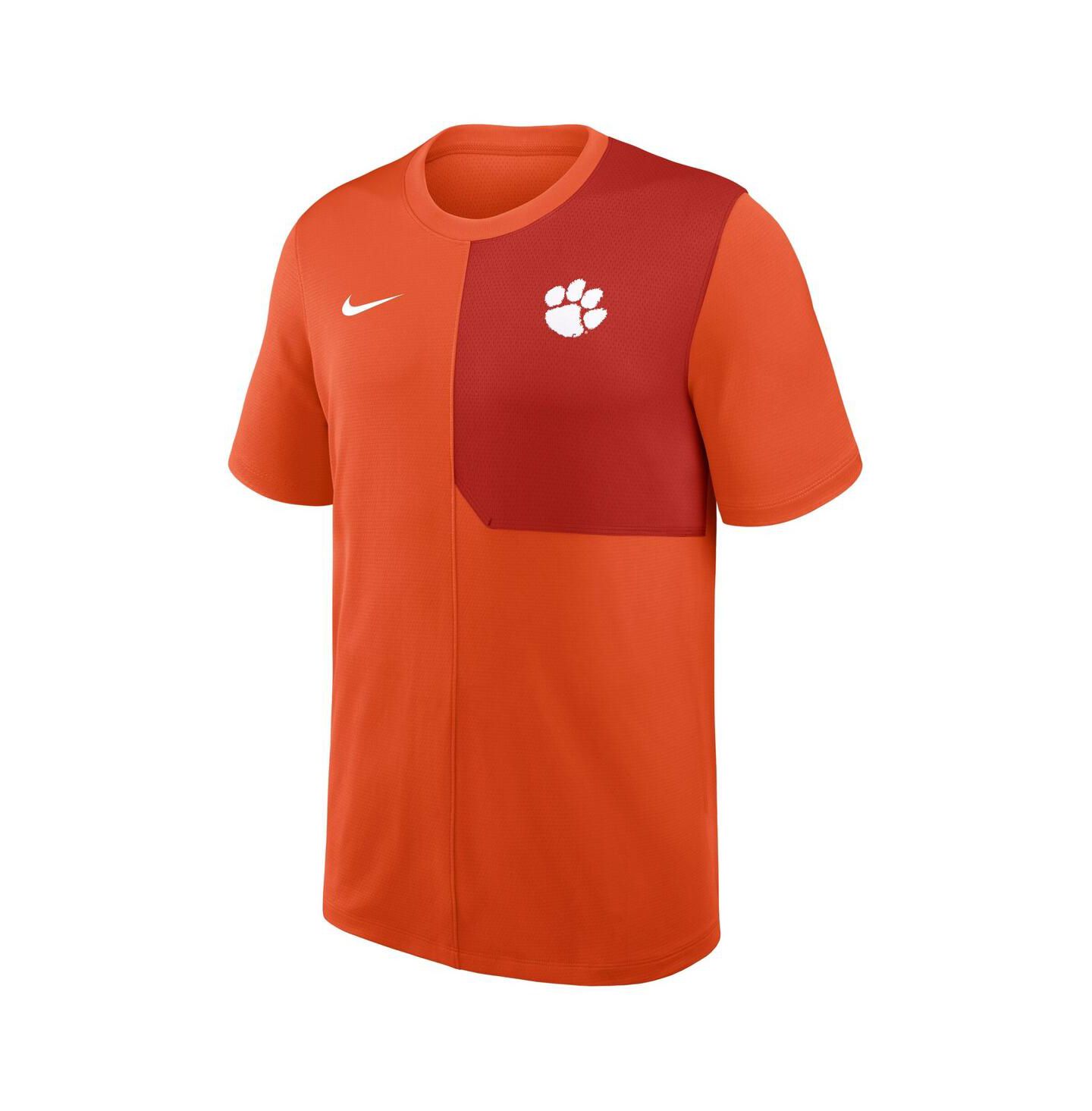 Мужская футболка Nike Orange Clemson Tigers 2025 Sideline UV Performance Coach — фото 2