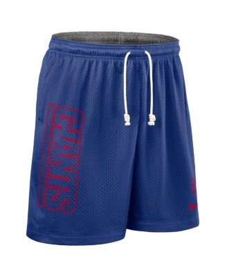 Men's Royal New York Giants Sideline Reversible Performance Shorts