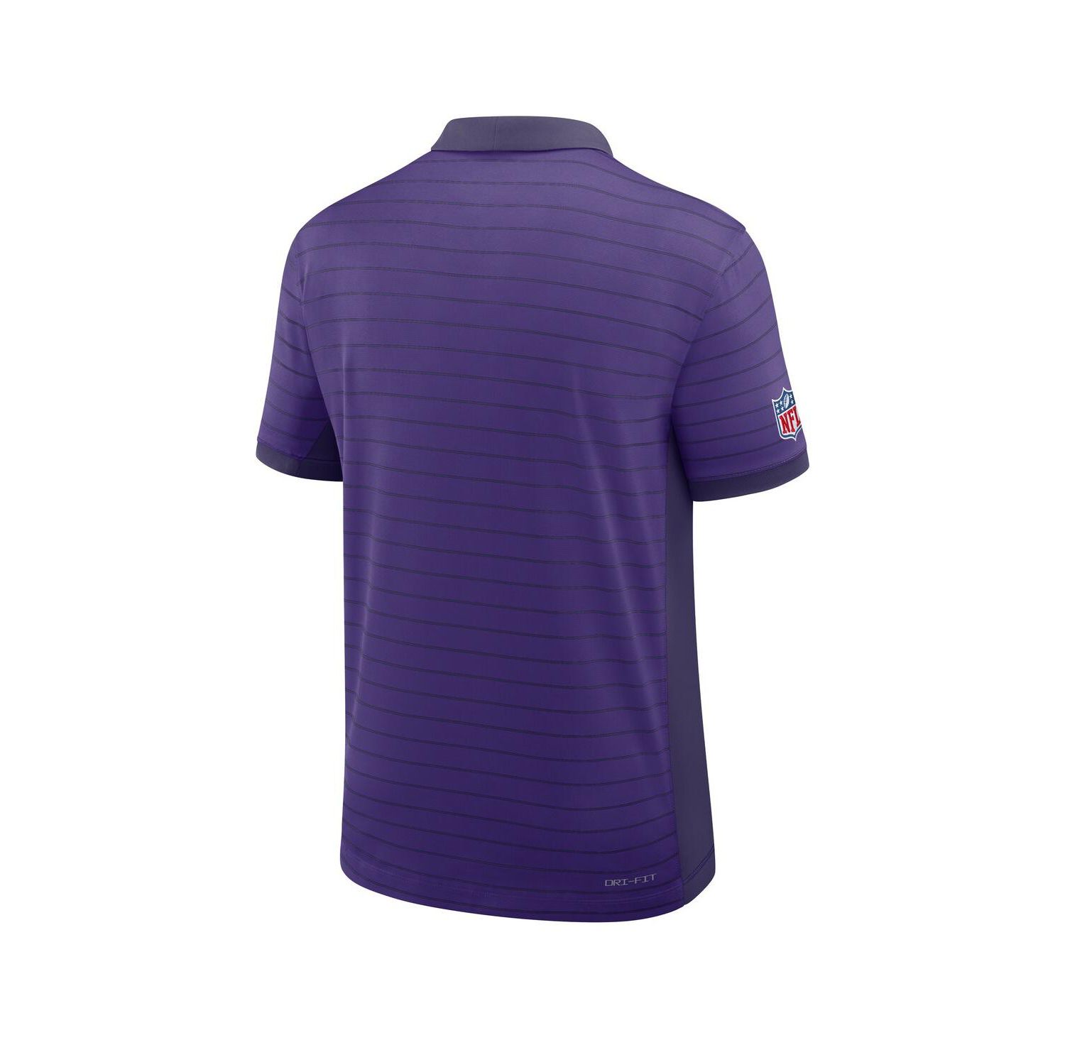Men's Purple Minnesota Vikings Sideline Victory Stripe Performance Polo Shirt