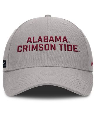 Мужская серая шапка Nike Alabama Crimson Tide Rise с регулируемой посадкой Nike