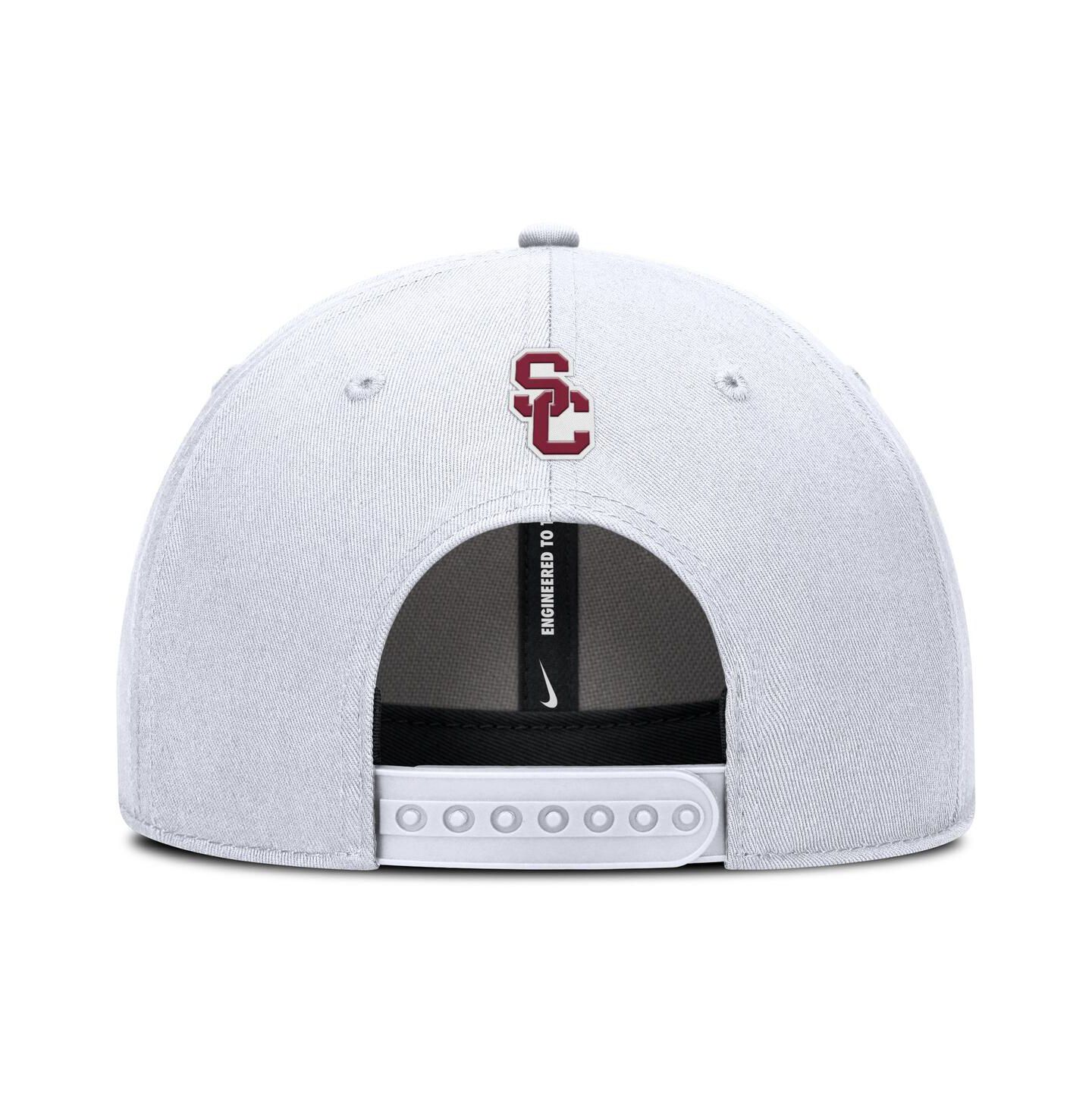 Мужская кепка Nike White USC Trojans Rise Practice Adjustable Hat — фото 4