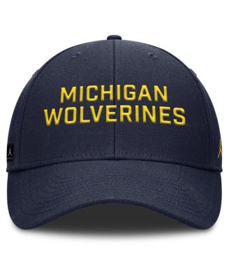 Мужская темно-синяя шляпа Nike Michigan Wolverines Rise Practice с регулируемой посадкой