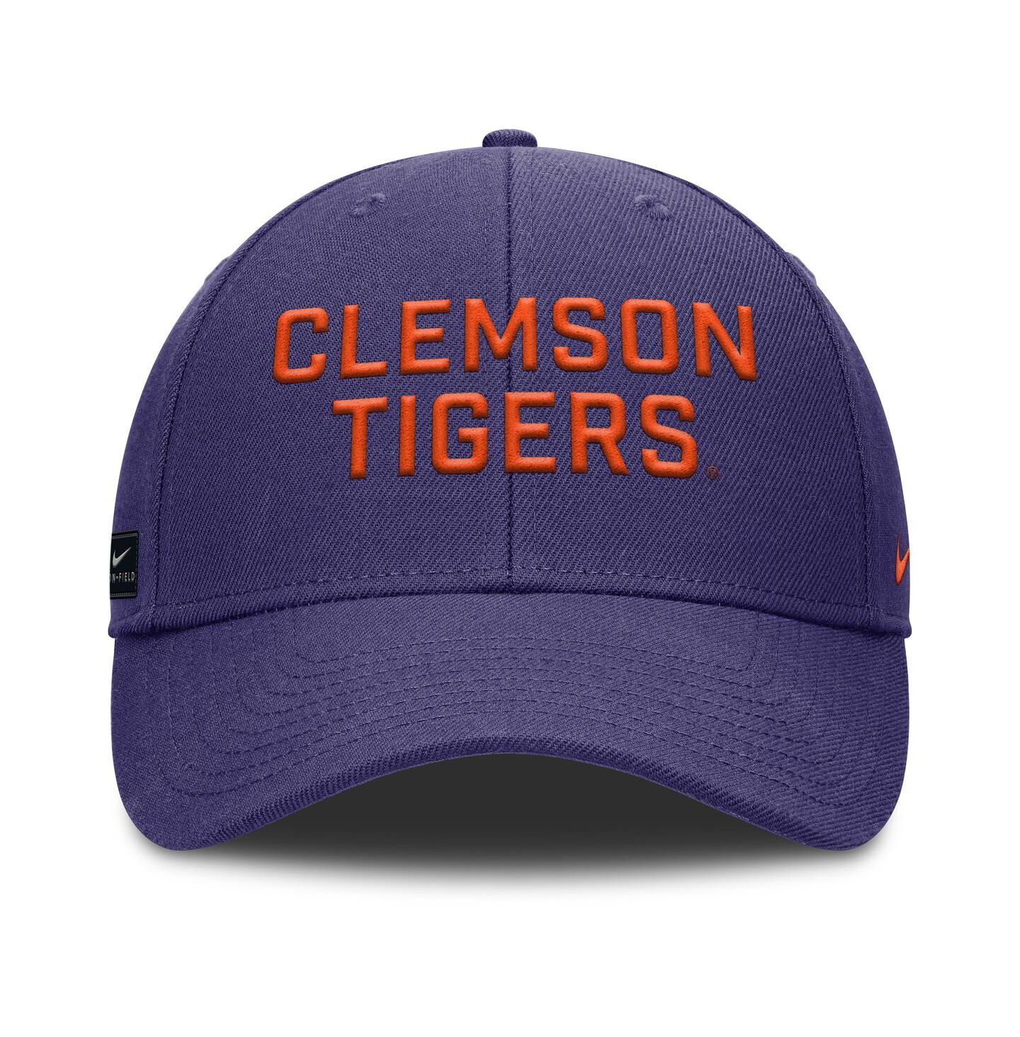 Мужская кепка Nike Purple Clemson Tigers Rise Practice Adjustable Hat — фото 2