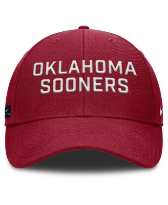 Мужская тренировочная шляпа Nike Crimson Oklahoma Sooners Rise с регулируемой посадкой