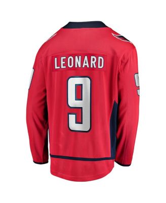 Men's Ryan Leonard Red Washington Capitals Home Breakaway Jersey