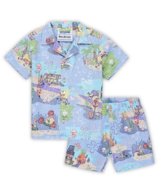 Reyn Spooner - Toddler Blue SpongeBob SquarePants Cabana Set