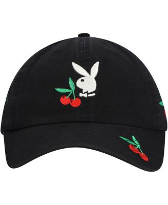 Мужская черная шляпа с регулируемыми крышками Playboy Cherry Dad