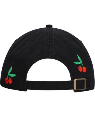 Men's Black Playboy Cherry Dad Adjustable Hat
