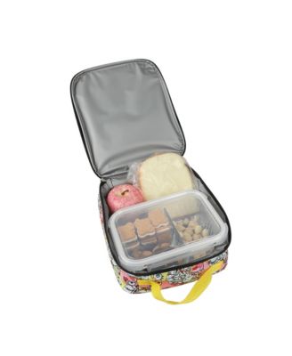 Spongebob Squarepants Character Print 16” Clear Backpack & Lunch Kit Value Set