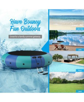 15 Feet Inflatable Splash Padded Water Bouncer Trampoline