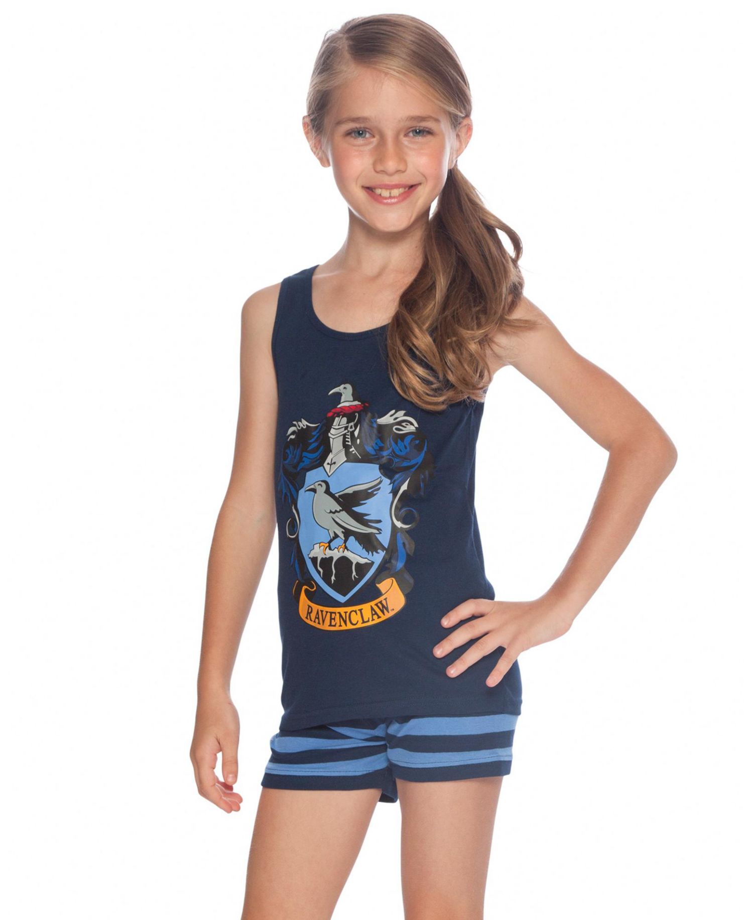 Big Girls Gryffindor House Crest 2 Piece Cotton Tank Top Pajama Short Set
