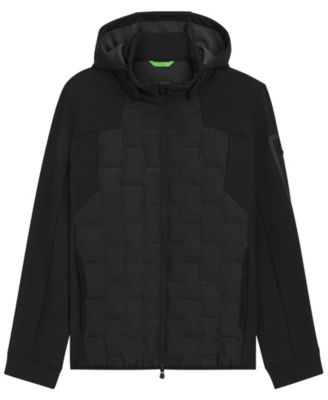 Мужская куртка с логотипом BOSS by Hugo Boss, выполненная из набивного пуха