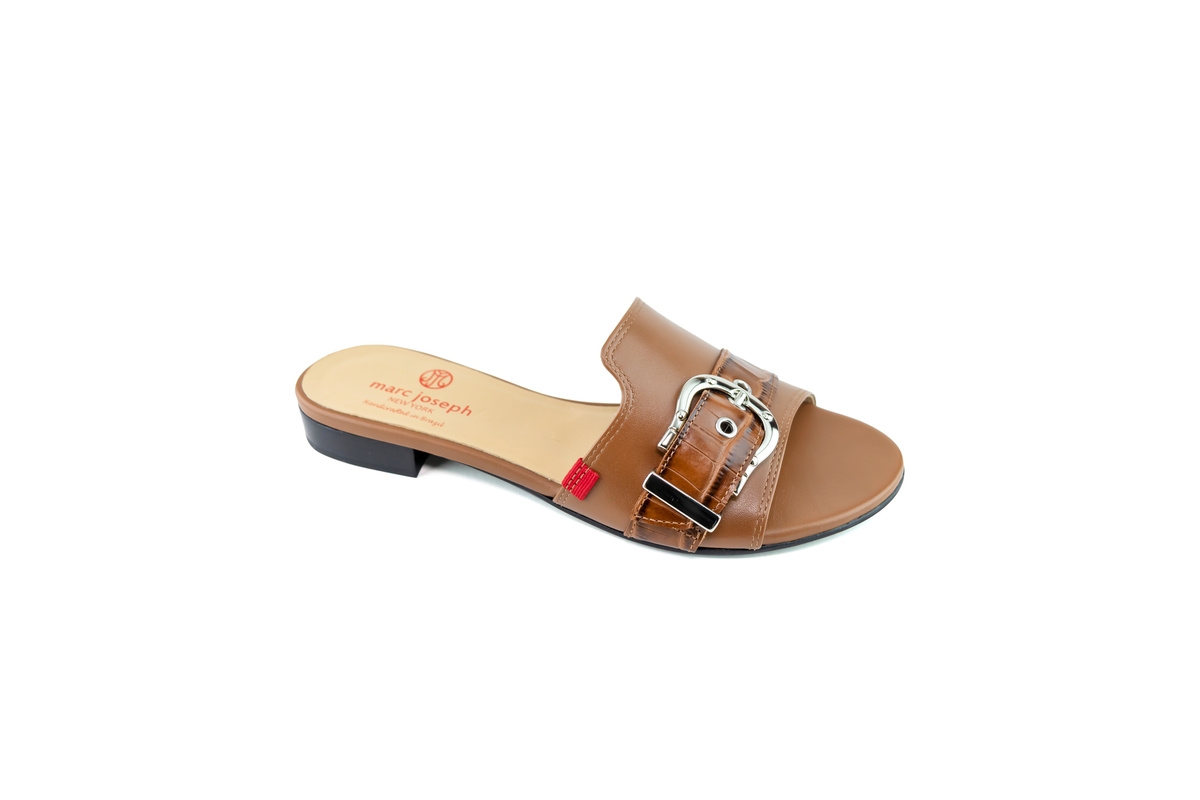 Womens Slip On Rocehlle Place Sandals - Black napa soft