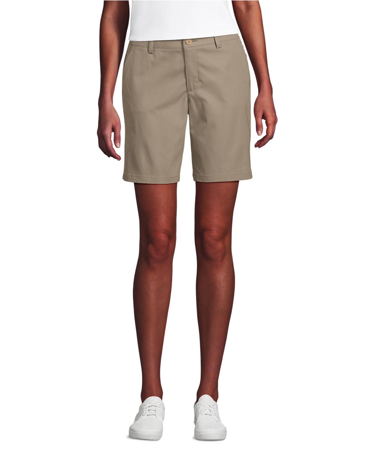 School Uniform Women's Active Performance 9" Chino Shorts - Classic navy