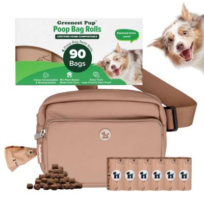 Walk Star Kit: 3-in-1 Dog Walk Bag plus Matching 90 Refill Dog Bags