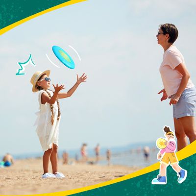 Frisbee Go Flying Disc, 9 Inch Lightweight Toy for Beginners Outdoor Game - 70g