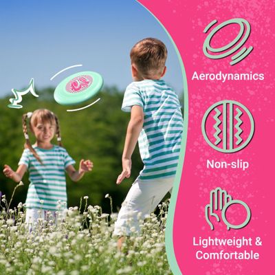 Frisbee Go Flying Disc, 9 Inch Lightweight Toy for Beginners Outdoor Game - 70g