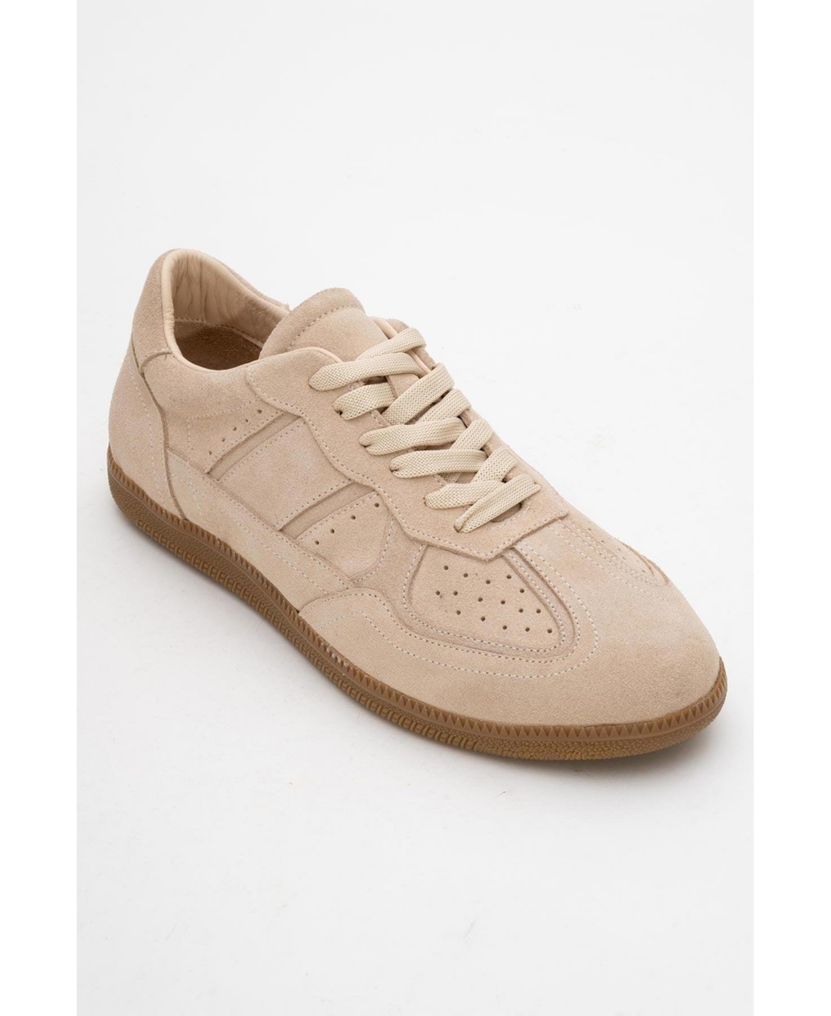 Aurel Suede Leather Sneakers (Women) - Beige suede leather