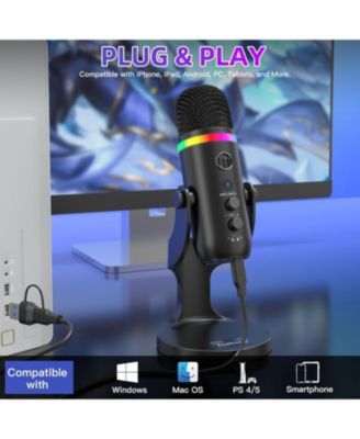 USB Microphone K66Pro Bundle with Furry Windscreen D65K