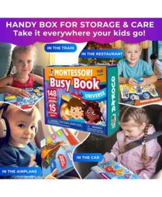 Montessori Busy Book for Toddlers 3-5 Years with Interactive Pages