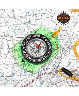 Orienteering Compass AF-362 for Hiking, Boy Scout Compass for Kids, Professional Field Compass for Map Reading,Navigation and Survival Lightweight