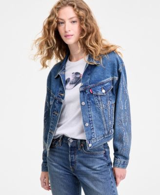 Levi's - Women's '90s Embellished Cotton Denim Trucker Jacket